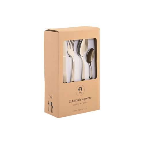 Pribor za Jelo Home ESPRIT Srebrna Nehrđajući Čelik 15 x 7 x 24 cm 16 Dijelovi Cijena
