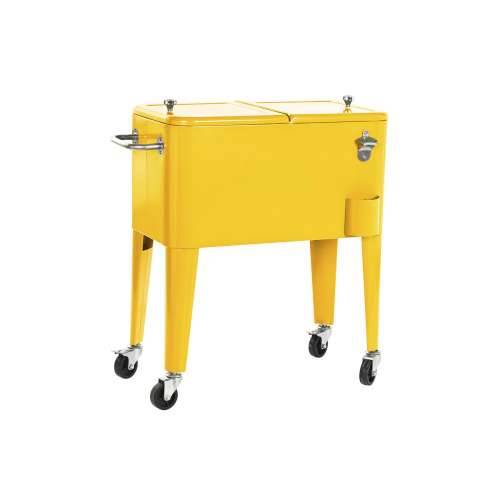 Prenosivi Hladnjak Home ESPRIT Rumena Čelik polipropilen 56 L 74 x 43 x 80 cm Cijena