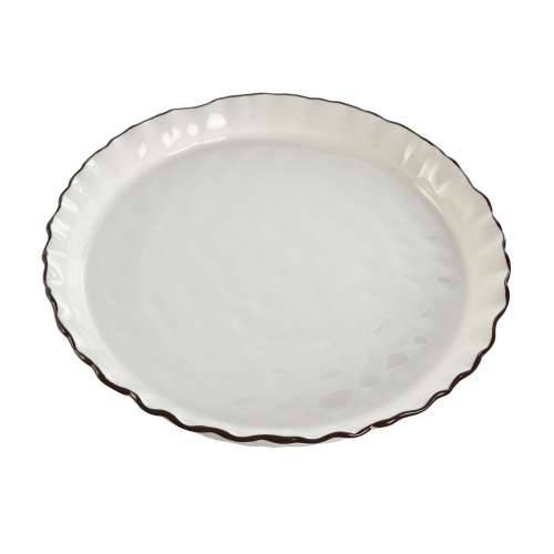 Plakans šķīvis Home ESPRIT Bijela Smeđa Porculan 26 x 26 x 11 cm Cijena