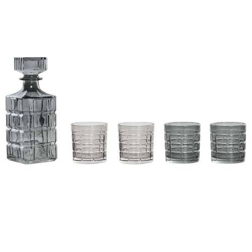 Set čaša s bocom Home ESPRIT Siva Kristal gradski 900 ml Cijena