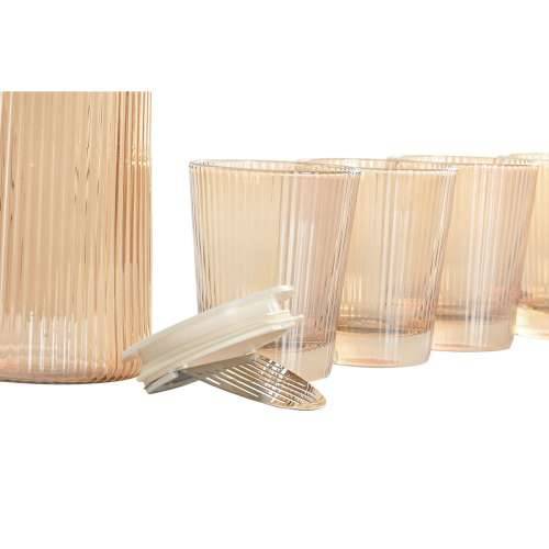 Set čaša s bocom Home ESPRIT Jantar Borosilikatno staklo 1,25 L Cijena
