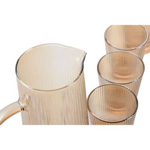 Set čaša s bocom Home ESPRIT Jantar Borosilikatno staklo 1,25 L Cijena