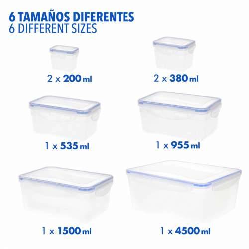 Set Složivih Hermetičnih Kuhinjskih Posuda Max Home 27 x 12 x 20 cm 6 kom. Cijena