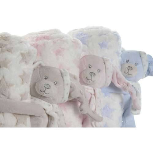 Poklon Set za Bebu Home ESPRIT Plava Bež Roza Poliester (3 kom.) Cijena