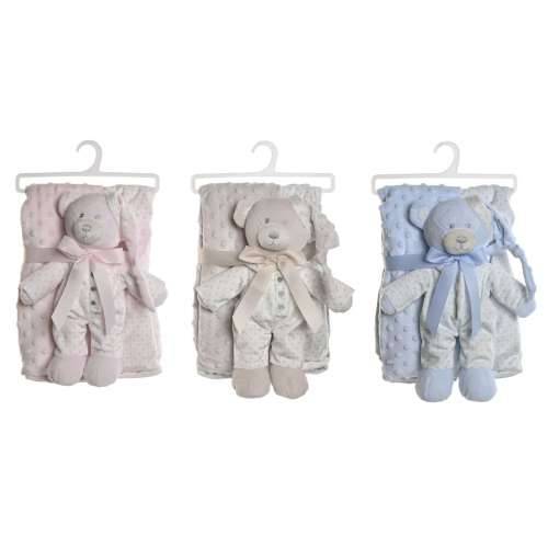 Poklon Set za Bebu Home ESPRIT Plava Bež Roza Poliester (3 kom.) Cijena