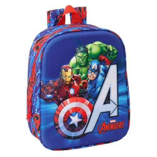 Dječji Ruksak The Avengers Crvena Tamno plava 22 x 27 x 10 cm 3D Cijena