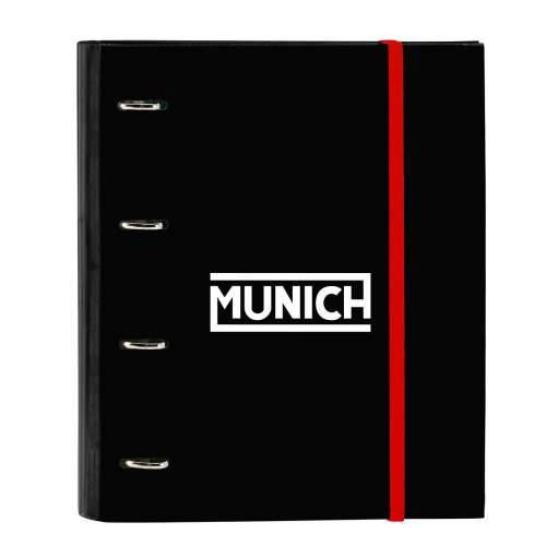 Registrator s prstenovima Munich Vulcan Crna 27 x 32 x 3.5 cm Cijena