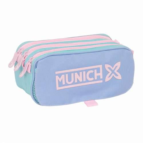 Trostruka pernica Munich Mellow Plava Roza Nebesko plava 21,5 x 10 x 8 cm Cijena
