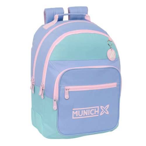 Školski Ruksak Munich Mellow Plava Roza Nebeški 32 x 42 x 15 cm Cijena