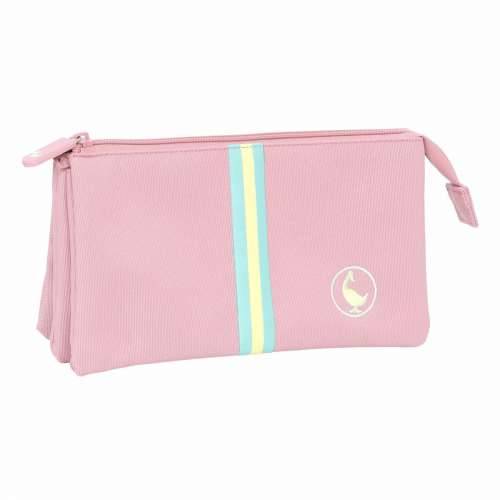 Trostruka pernica El Ganso Pink Roza 22 x 12 x 3 cm Cijena