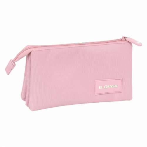 Trostruka pernica El Ganso Pink Roza 22 x 12 x 3 cm Cijena