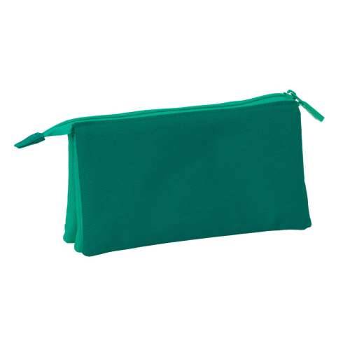 Trostruka pernica Real Betis Balompié Zelena 22 x 12 x 3 cm Cijena