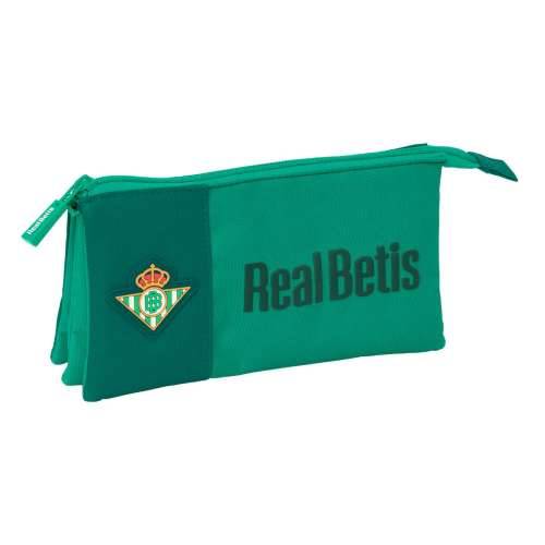 Trostruka pernica Real Betis Balompié Zelena 22 x 12 x 3 cm Cijena