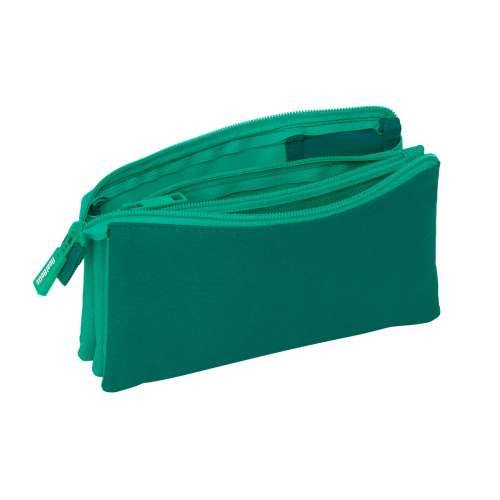 Trostruka pernica Real Betis Balompié Zelena 22 x 12 x 3 cm Cijena