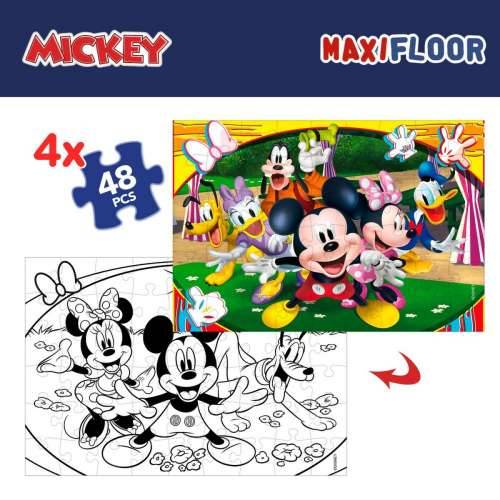 Set 4 Puzzle Mickey Mouse 35 x 1,5 x 25 cm 48 Dijelovi (6 kom.) Cijena