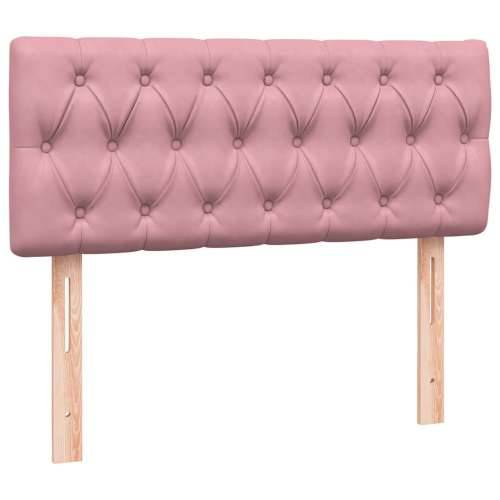 Box Spring krevet s madracem ružičasti 120x220 cm samt - Ružičasta 120 x 220 cm Dizajn s gumbima Cijena