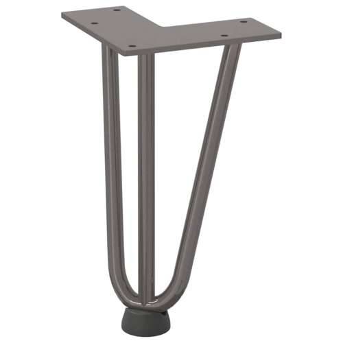 Noge s ukosnicama za stolić za kavu 4 kom. Prirodni čelik 20 cm Puni čelik - Prirodna 20 cm 1 3 rods Cijena