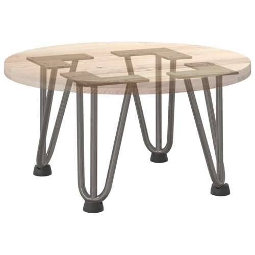Noge s ukosnicama za stolić za kavu 4 kom. Prirodni čelik 20 cm Puni čelik - Prirodna 20 cm 1 3 rods Cijena