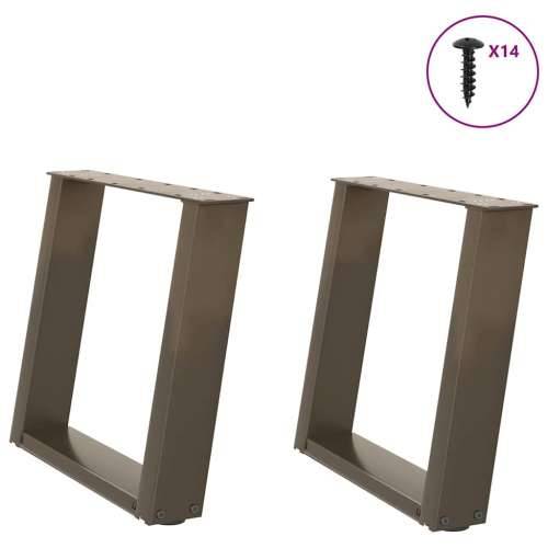 Noge za klub stolić U-oblik 2 kom Prirodni čelik 50 x (42-43) cm Čelik - Prirodna 50 x (42-43) cm 1 Cijena