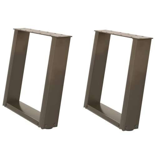 Noge za klub stolić U-oblik 2 kom Prirodni čelik 50 x (42-43) cm Čelik - Prirodna 50 x (42-43) cm 1 Cijena