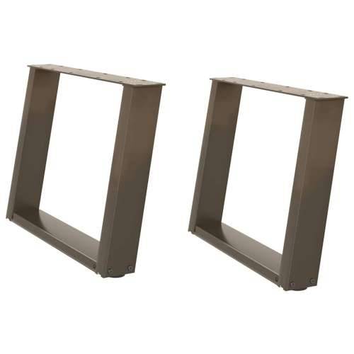 Noge za klub stolić U-oblik 2 kom Prirodni čelik 60 x (42-43) cm Čelik - Prirodna 60 x (42-43) cm 1 Cijena