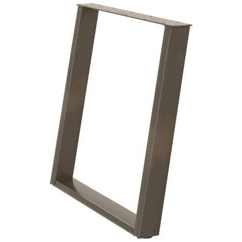 Noge za blagovaonski stol U-oblik 2 kom Prirodni čelik 80 x (72-73) cm Čelik - Prirodna 80 x (72-73) cm 1 Cijena
