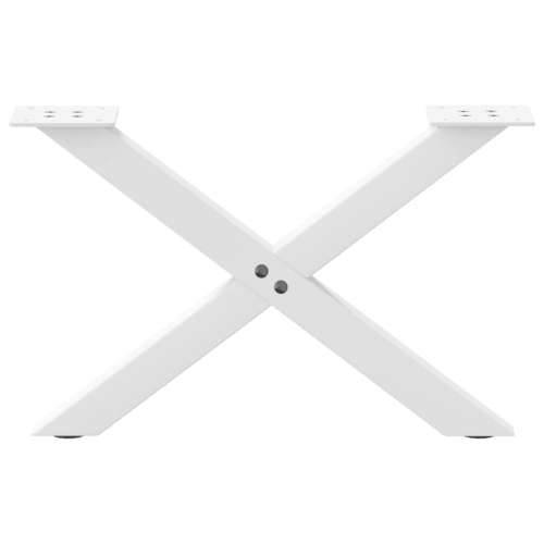 Noge za klub stolić u obliku slova X, 2 kom, bijele, 50 x (30-31) cm, čelik - Bijela 50 x (30-31) cm (40 mm) 2 1 Cijena