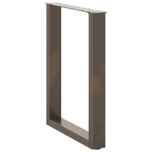 Noge za blagovaonski stol U-oblik 2 kom Prirodni čelik 60 x (72-73) cm Čelik - Prirodna 60 x (72-73) cm 2 1 Cijena