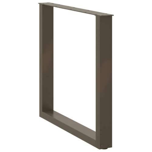 Noge za blagovaonski stol U-oblik 2 kom Prirodni čelik 90 x (72-73) cm Čelik - Prirodna 90 x (72-73) cm 2 1 Cijena