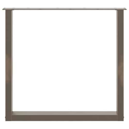 Noge za blagovaonski stol U-oblik 2 kom Prirodni čelik 90 x (72-73) cm Čelik - Prirodna 90 x (72-73) cm 2 1 Cijena