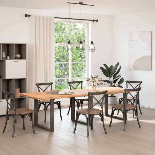 Noge za blagovaonski stol U-oblik 3 kom Prirodni čelik 80 x (72-73) cm Čelik - Prirodna 80 x (72-73) cm 3 1 Cijena