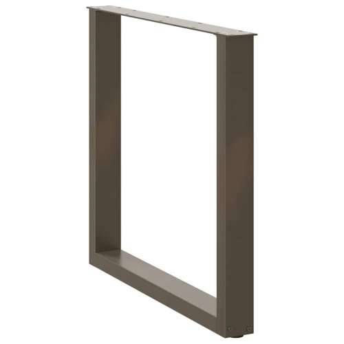 Noge za blagovaonski stol U-oblik 3 kom Prirodni čelik 80 x (72-73) cm Čelik - Prirodna 80 x (72-73) cm 3 1 Cijena