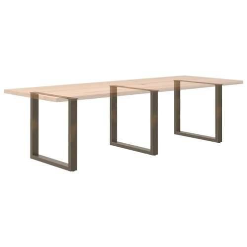 Noge za blagovaonski stol U-oblik 3 kom Prirodni čelik 80 x (72-73) cm Čelik - Prirodna 80 x (72-73) cm 3 1 Cijena