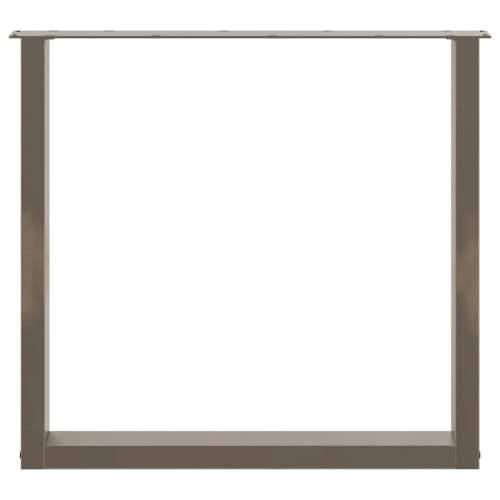 Noge za blagovaonski stol U-oblik 3 kom Prirodni čelik 90 x (72-73) cm Čelik - Prirodna 90 x (72-73) cm 3 1 Cijena