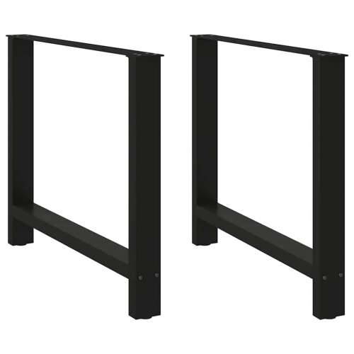 Noge za blagovaonski stol Crne 2 kom 90 x (72-73) cm Čelik - Crna 90 x (72-73) cm 2 1 Cijena