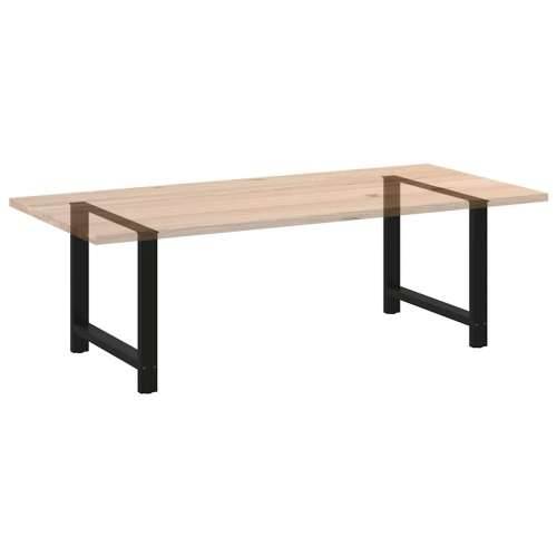 Noge za blagovaonski stol Crne 2 kom 90 x (72-73) cm Čelik - Crna 90 x (72-73) cm 2 1 Cijena