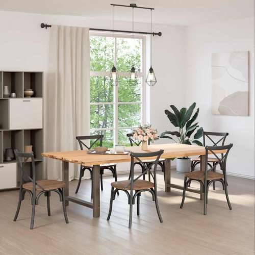 Noge za blagovaonski stol Prirodni čelik 2 kom 100 x (72-73) cm Čelik - Prirodna 100 x (72-73) cm 2 1 Cijena