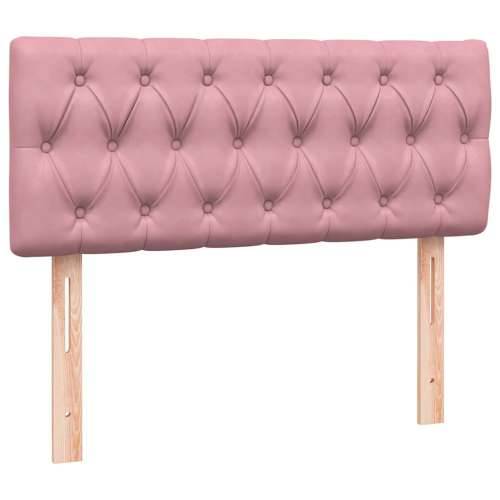 Box Spring krevet s madracem ružičasti 120x220 cm samt - Ružičasta 120 x 220 cm Dizajn s gumbima Cijena