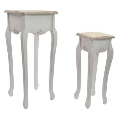 Pomoćni stolić DKD Home Decor Versalles Jela Drvo Bijela 35 x 35 x 80 cm Cijena