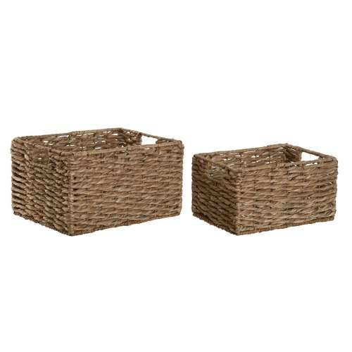 Set košara Home ESPRIT Prirodno Metal Prirodno vlakno 36 x 28 x 21 cm (2 Dijelovi) Cijena