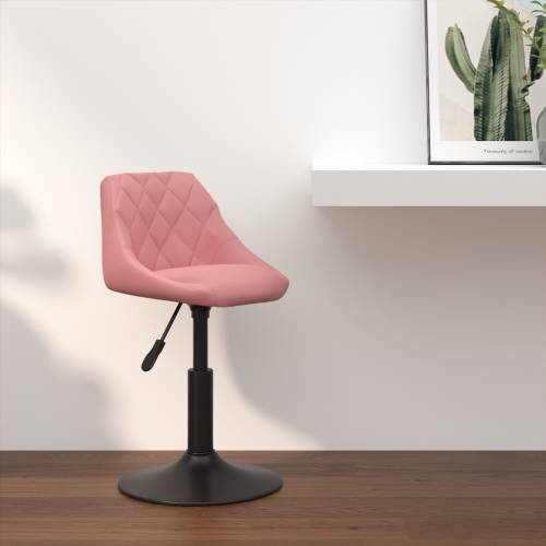 Barska stolica Ružičasta 46x44x(62,5-77,5) cm Velvet Cijena
