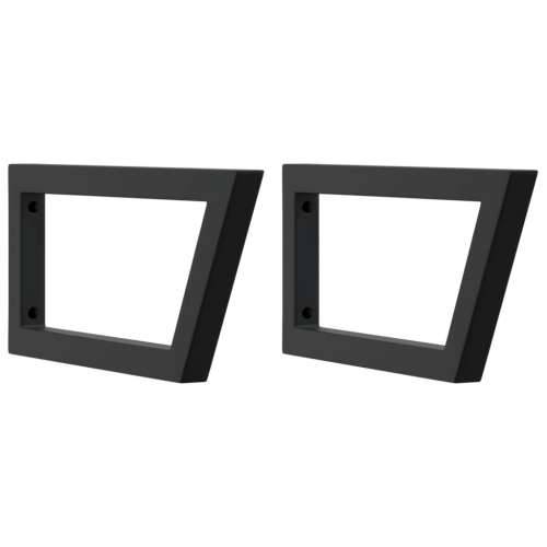 Zidna polica za Lavabo - Umivaonik od čelika i masivne bukovine - Smeđa i crna 50 x 50 x 2.5 cm 1 Trapez Cijena