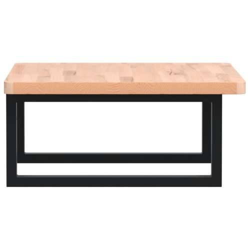 Zidna polica za Lavabo - Umivaonik od čelika i masivne bukovine - Smeđa i crna 50 x 50 x 2.5 cm 1 Pravokutno Cijena