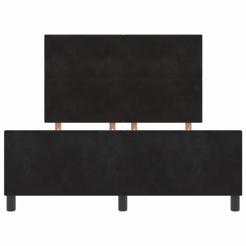 Krevet okvir Crna 140x190 cm Baršun Cijena