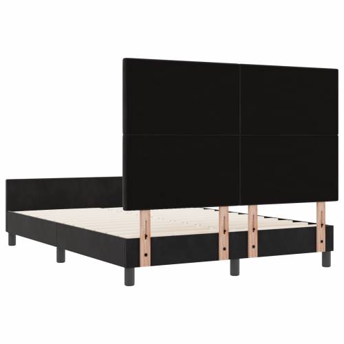 Krevet okvir Crna 140x190 cm Baršun Cijena