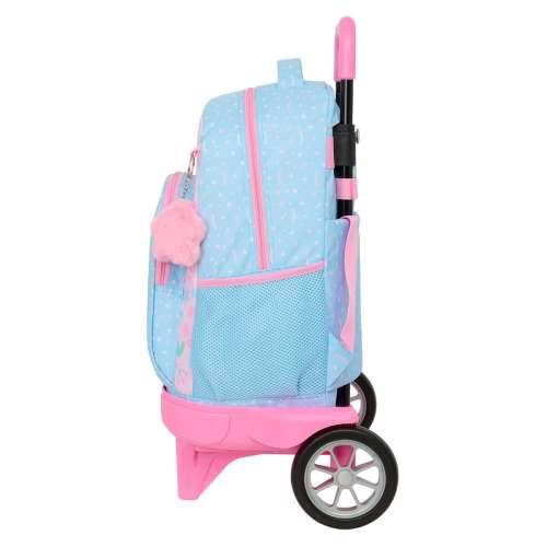 Školski Ruksak s Kotačima BlackFit8 Smile Plava Roza 33 x 45 x 22 cm Cijena