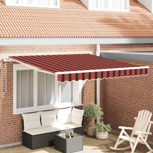 Automatska uvlačna tenda narančaste i smeđe boje 300x250 cm Cijena