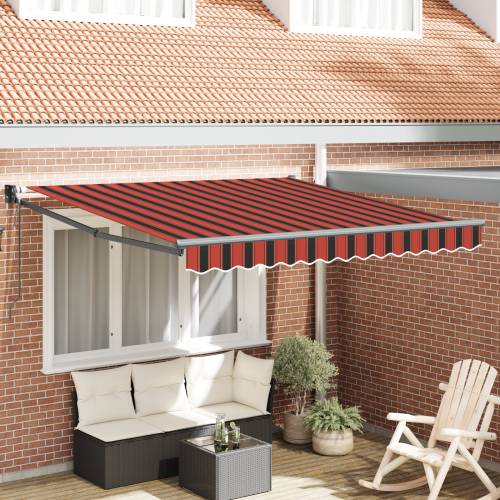 Automatska uvlačiva tenda Narančasta i smeđa 300x250 cm Cijena