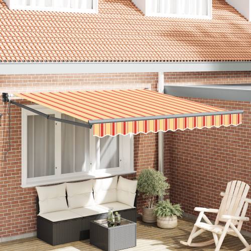 Automatska uvlačiva tenda žuta i narančasta 300x250 cm Cijena