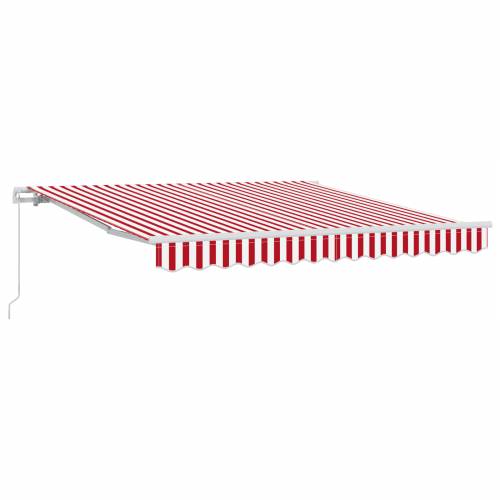 Ručna uvlačiva tenda Crvena i bijela pruga 300x250 cm Cijena